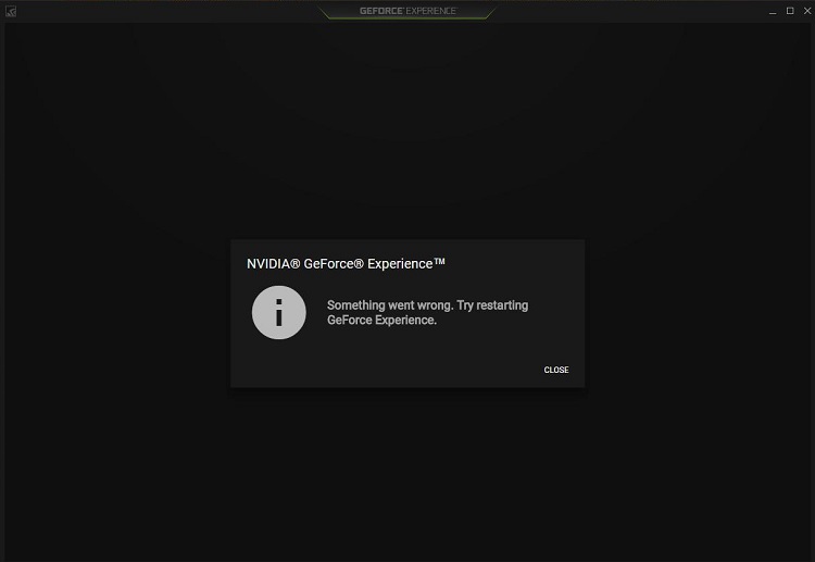 GeForce Experience Not Working in Windows 10