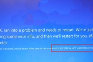Kmode Exception Not Handled in Windows 10, 8 and 7 Error